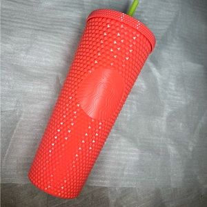 Starbucks studded tumbler cup limited edition venti coral